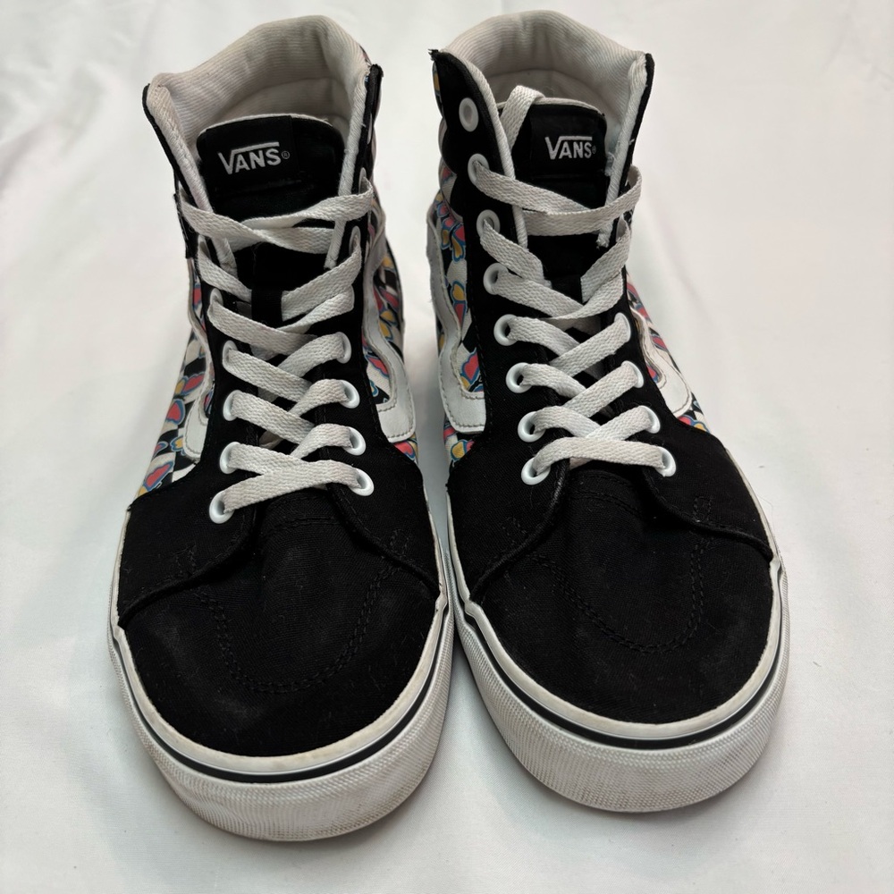 Vans Filmore Hi Checkerboard Black and White High-Top Sneakers - Picture 4 of 12